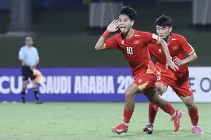U17 Việt Nam đoạt vé dự U17 World Cup 2026. ẢNH: AFC 