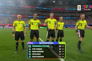 Liên đoàn Bóng đá Ai Cập (EFA) đã gửi đơn khiếu nại lên FIFA, yêu cầu điều tra tổ trọng tài ở trận đấu với Argentina tại vòng 1/8 World Cup 2026. ẢNH: CHỤP MÀN HÌNH VTV 