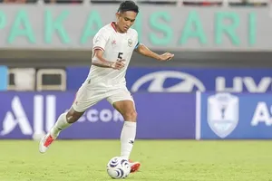 Đội trưởng Rizky Ridho của Indonesia đánh giá rất cao các tuyển thủ Việt Nam. ẢNH: ASEANUTD