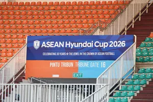 Sân Pakansari được dự đoán phủ kín các khán đài ở cuộc so tài giữa hai đội tuyển Indonesia và Việt Nam. ẢNH: TÂM HÀ
