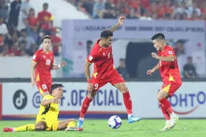 Đội tuyển Việt Nam dự báo có chuyến làm khách khó khăn tại Malaysia. ẢNH: MINH HOÀNG