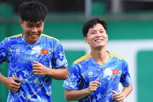 U23 Việt Nam được ban huấn luyện rèn khả năng dứt điểm tại buổi tập vào tối 16-9