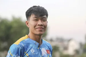 Trung vệ Phạm Lý Đức tự tin trước cuộc tái đấu với U23 Philippines. ẢNH: NHẬT ĐOÀN