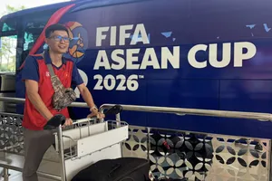 Không khí FIFA ASEAN Cup 2026 đang lan toả tại thủ đô Jakatar (Indonesia). ẢNH: HỮU THÀNH