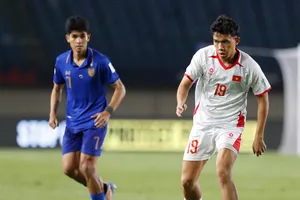 Tiền vệ Võ Hoàng Minh Khoa quyết tâm cùng đội tuyển Việt Nam thắng trận gặp Pakistan. ẢNH: ANH KHOA