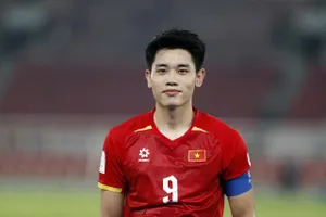Tiền đạo Nguyễn Đình Bắc đóng góp 1 bàn thắng cùng 2 kiến tạo trong chiến thắng 4-2 của tuyển Việt Nam trước Pakistan. ẢNH: ANH KHOA 