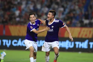 Hà Nội FC tạo nên chiến thắng ấn tượng trước CAHN tại vòng 4 V-League 2026-2027. ẢNH: VPF 