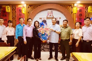 堤岸坊代表团前往探访华人方济各（圣心）教堂。