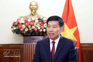 党中央委员、越南外交部党委副书记、副部长阮孟强。