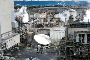 美国华盛顿州朗维尤市化学品储罐爆炸事故现场。图：OPB。