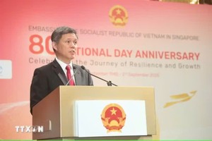 新加坡国防部长黄永宏。图自越通社