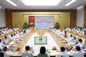 国会党委常委会与政府党委常委会关于第十六届国会第二次会议内容和议程的会议现场。图自越通社