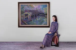 Trải nghiệm nghệ thuật đa giác quan cùng tranh Việt dự triển lãm quốc tế