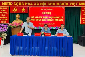 Thường trực Đảng ủy xã Hưng Long chủ trì Hội nghị giao ban định kỳ tháng 1-2026