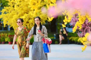 Nhà thi đấu Phan Đình Phùng (số 8 đường Võ Văn Tần, phường Xuân Hòa) một trong những không gian công cộng được chỉnh trang và hoàn thiện sớm để người dân vui chơi dịp tết