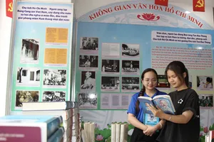 Không gian văn hóa Hồ Chí Minh tại Bảo tàng Tôn Đức Thắng. ẢNH: DŨNG PHƯƠNG