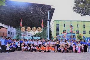 Các em thiếu nhi tham gia chương trình “Sắc màu tuổi thơ” trong dịp hè năm 2026. Ảnh: BTC 