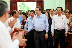 Chủ tịch Quốc hội Trần Thanh Mẫn tiếp xúc cử tri tại Vị Thủy, TP Cần Thơ