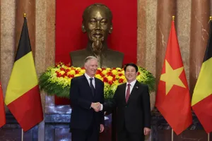 Chủ tịch nước Lương Cường chủ trì lễ đón chính thức và hội kiến với Nhà vua Vương quốc Bỉ Philippe