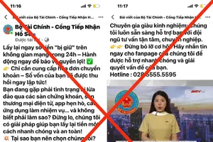 Cảnh báo tình trạng giả mạo Facebook Bộ Tài chính để lừa đảo