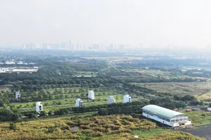 Dự án Khu dân cư xã Nhơn Đức - Nhà Bè, TPHCM gặp vướng mắc  do đất công xen cài.  Ảnh:  HOÀNG HÙNG