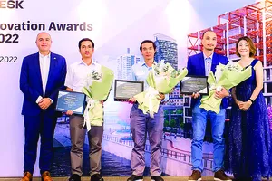 Hòa Bình nhận giải thưởng Sáng tạo của năm từ Autodesk về BIM