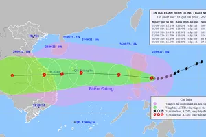 Bão Noru đi vào Biển Đông, sức gió mạnh nhất vùng gần tâm bão mạnh cấp 13