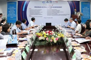 Các chuyên gia tham dự hội thảo “Quốc tế hóa giáo dục đại học thông qua kiểm định”  tại Trường ĐH Bách khoa (ĐH Quốc gia TPHCM) ngày 14-10