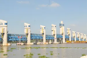 Cống Cái Lớn (tỉnh Kiên Giang) kiểm soát nguồn nước mặn, ngọt, lợ