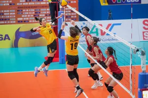 Bóng chuyền nữ Việt Nam thể hiện sự tiến bộ vượt bậc ở sân chơi châu Á. Ảnh: P.MINH