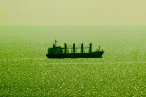 Tàu hàng PRIMUS trên Biển Đen ngày 27-8. Ảnh: AP