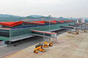 Cảng hàng không quốc tế Vân Đồn là sân bay tư nhân đầu tiên tại Việt Nam do Tập đoàn Sun Group đầu tư xây dựng. Ảnh: VIẾT CHUNG