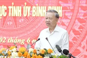 Tổng Bí thư Tô Lâm phát biểu chỉ đạo. Ảnh: TTXVN 