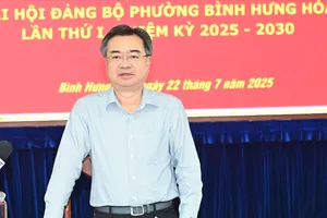 Đồng chí Nguyễn Thanh Nghị kiểm tra công tác chuẩn bị tổ chức Đại hội Đảng bộ phường