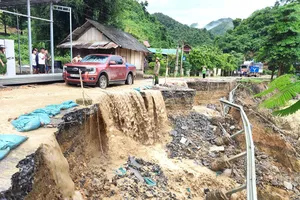 Nghệ An: Quốc lộ 16 tiếp tục bị sạt lở