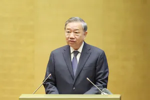 Tổng Bí thư Tô Lâm phát biểu chỉ đạo hội nghị, sáng 16-9. Ảnh: QUANG PHÚC