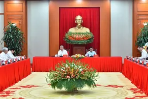 Tổng Bí thư Tô Lâm chủ trì Phiên họp thứ ba của Tiểu ban Văn kiện Đại hội XIV của Đảng. Ảnh: BÁO NHÂN DÂN