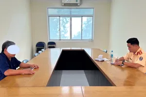 CSGT làm việc với ông M vào chiều 18-11