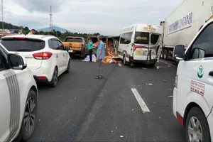 Hiện trường vụ tai nạn giao thông