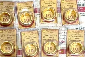 Chiều nay 30-12, giá vàng tăng nhẹ 