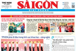 Báo Sài Gòn Giải Phóng ngày 15/1/2026