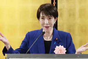 Thủ tướng Nhật Bản Sanae Takaichi phát biểu tại Tokyo ngày 6-1-2026. Ảnh: Kyodo/TTXVN 