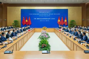 Phiên họp lần thứ 17 Ủy ban chỉ đạo hợp tác song phương Việt Nam - Trung Quốc. Ảnh: VIẾT CHUNG