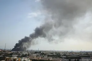 Một cơ sở ở UAE bị Iran tấn công trả đũa. Ảnh: GETTY IMAGE