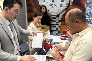 Giá vàng trong nước sáng 30-5 tiếp tục tăng