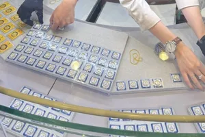 Giá vàng trong nước giảm thêm 800.00 đồng- 1 triệu đồng/lượng