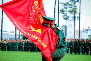 Trung đoàn Gia Định, Trường Cao đẳng Biên phòng tổ chức lễ tuyên thệ chiến sĩ mới
