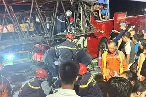 Hiện trường vụ tai nạn 