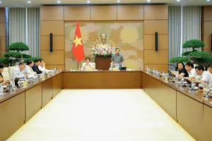 Thường trực Ủy ban Kinh tế và Tài chính của Quốc hội họp phiên mở rộng, ngày 10-7. Ảnh: Cổng thông tin điện tử Quốc hội