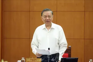 Tổng Bí thư, Chủ tịch nước Tô Lâm phát biểu chỉ đạo tại buổi làm việc. Ảnh: TTXVN